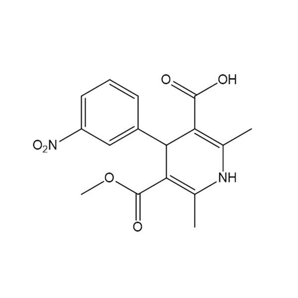 2,6-dimethyl-5-methoxycarbonyl-4-(3-nitrophenyl)-1,4-dihydropyridine-3-carboxylic Acid